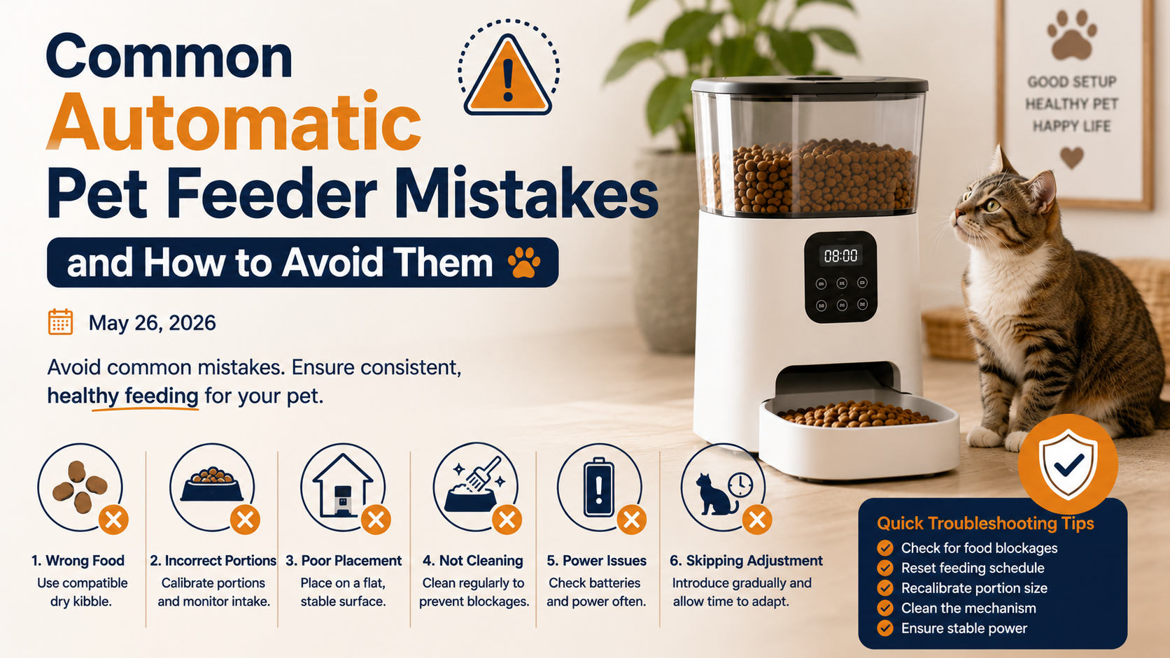 Common Automatic Pet Feeder Mistakes and How to Avoid Them