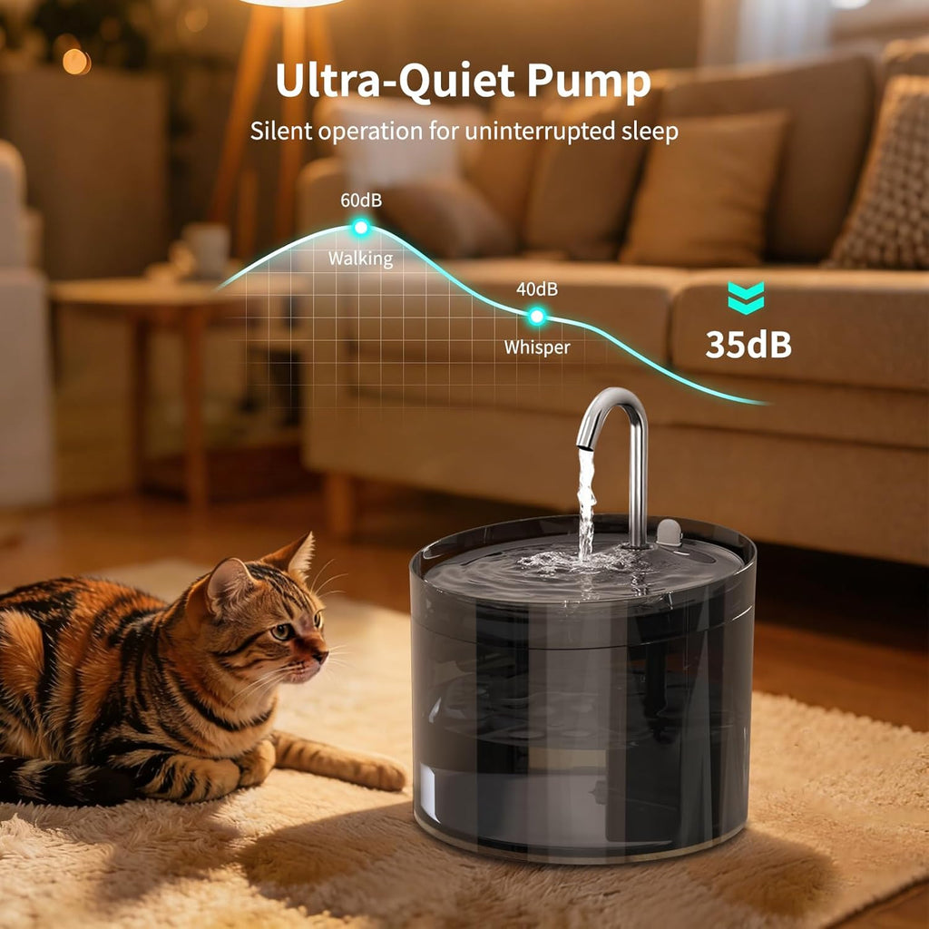 Automatic Cat Feeder and Water Fountain Set HD Camera WiFi App 4L Feeder 2.2L Fountain