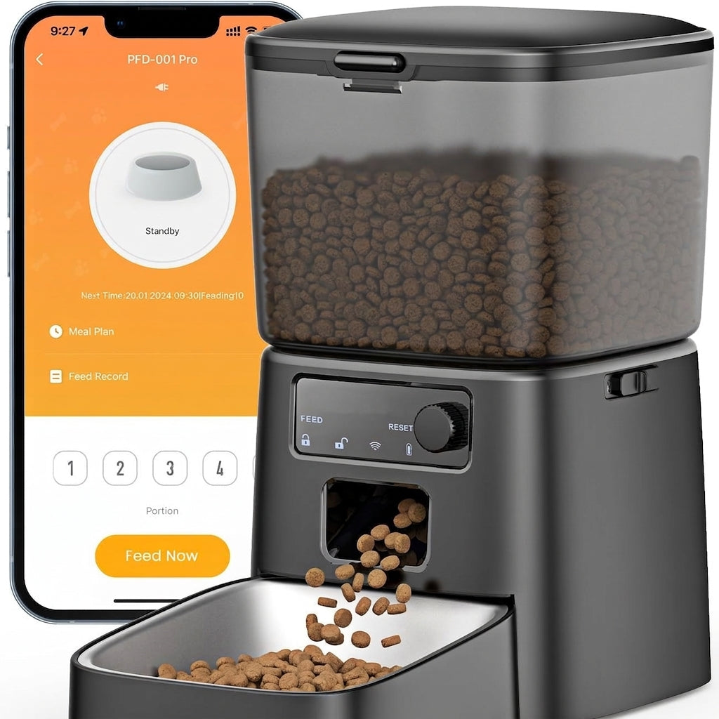 Automatic Cat Feeder WiFi App Control Portion Control No Camera 4L